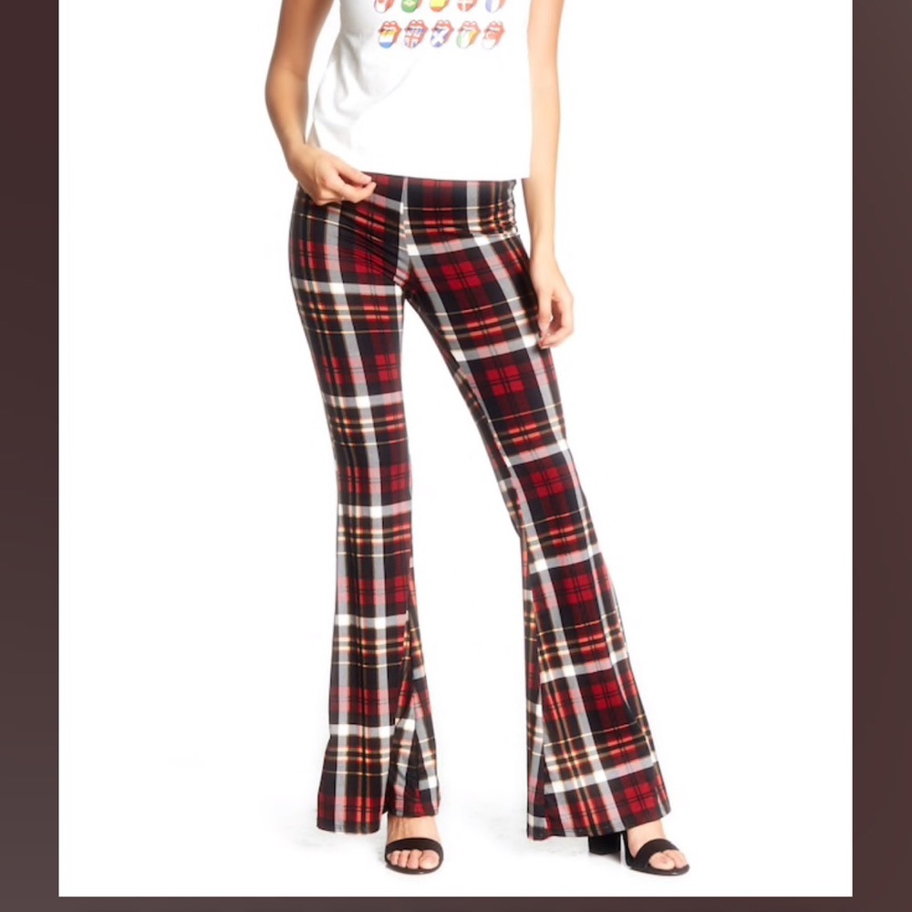 Stretchy Plaid bell bottoms